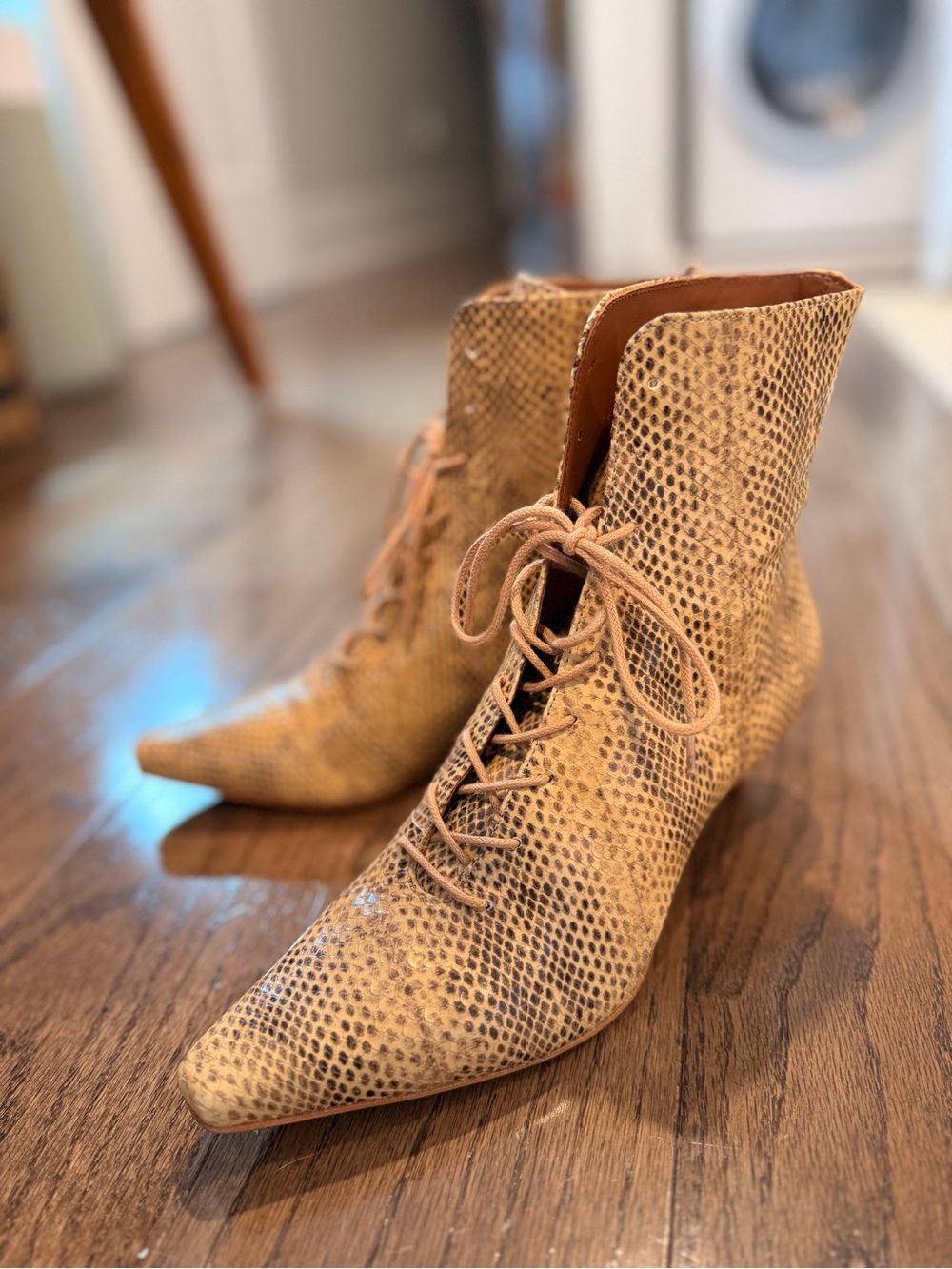 Reformation x Kacey Musgraves Kittie Lace Up Boots